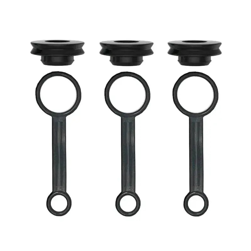 3-pack silicone ring accessories for Ball Cap Adapt to Peak (black) - VOOZR