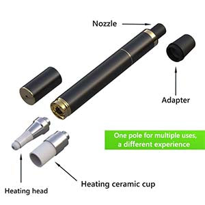 P1 Pen 2025 Vaporizer Equipped with heating ceramic cup, Number of puffs shift design, 510 interface