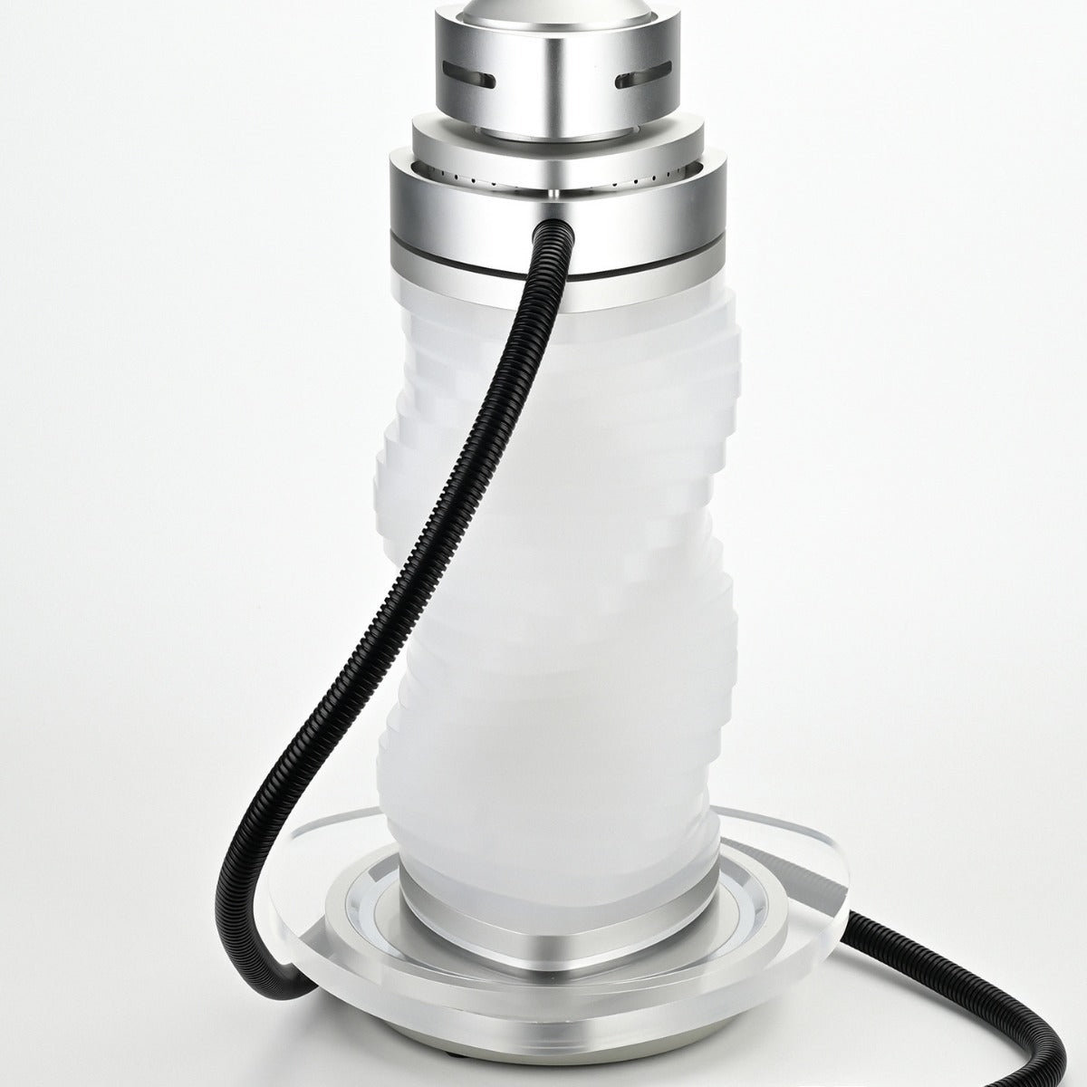 VOOZR  Hookah Shisha – Personalized Design with 7-Color Rotating Lights (Remote Controlled) & Laser Smoke Highlighting VOOZR
