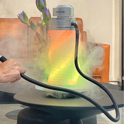 VOOZR  Hookah Shisha – Personalized Design with 7-Color Rotating Lights (Remote Controlled) & Laser Smoke Highlighting VOOZR