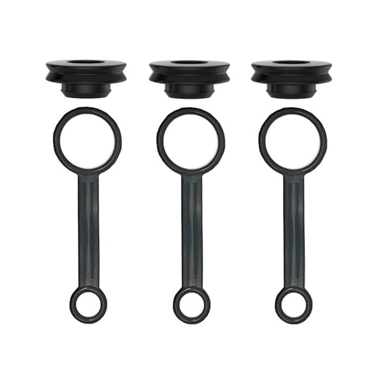 3-pack silicone ring accessories for Peak pro Ball Cap (black)