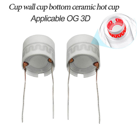 VOOZR Cup wall cup bottom ceramic hot cup,Applicable OG 3D (2 Pack)