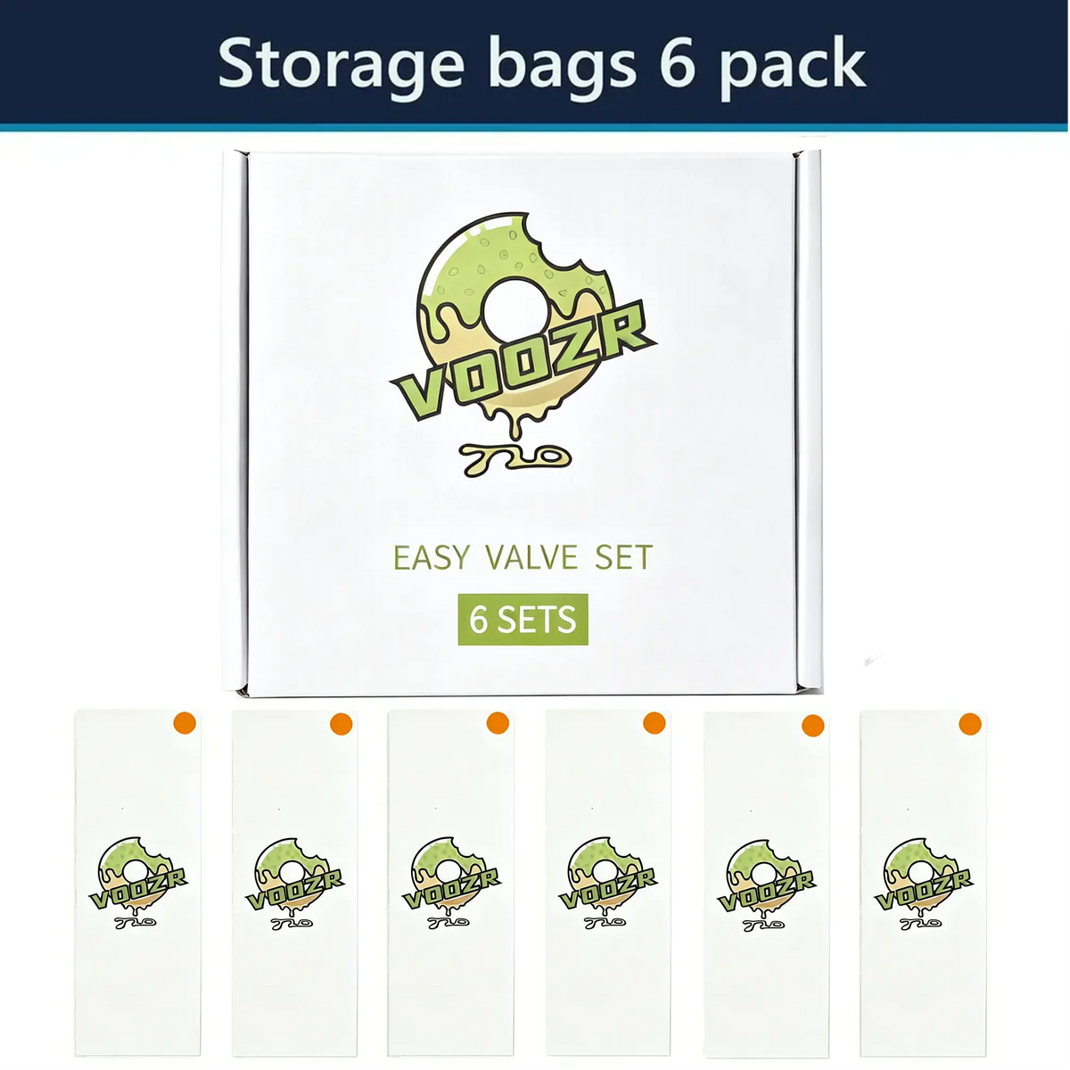 VOOZR EASY VALVE Replacement Set of 6 ready to use EASY VALVE Balloons for the application with the VOLCANO voozr